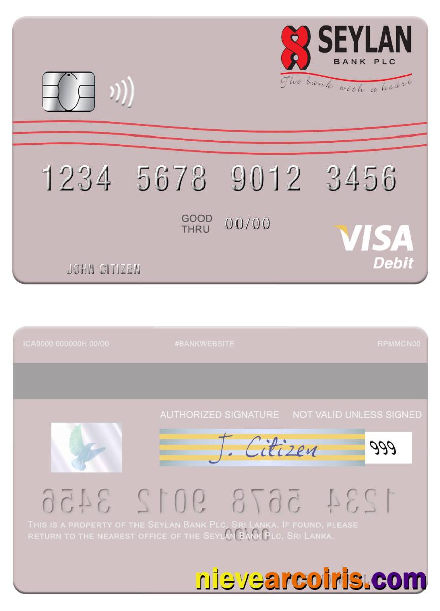 Sri Lanka Seylan Bank Plc visa debit card
